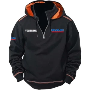 DAF Trucks Exclusive Logo Performance Tactical Hooded Sweatshirt OUFACBHS0819DAZ - DAF Trucks Sweatshirt