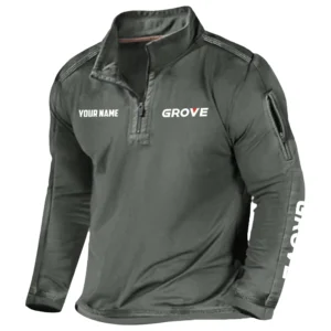 Grove Exclusive Logo Performance Tactical Outdoor Sweatshirt OUFAH1300819GVZ - Grove Sweatshirt