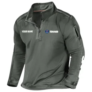 Saab Exclusive Logo Performance Tactical Outdoor Sweatshirt OUFAH1300819SBZ - Saab Sweatshirt