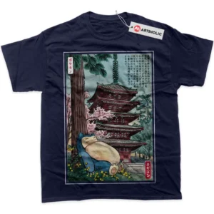 Snorlax T-Shirt, Pokemon True Fan Shirt SHIN1712092025 - Navy