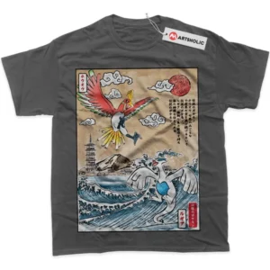 Lugia vs Ho-oh T-Shirt, Pokemon True Fan Shirt SHIN1712092026 - Coffee