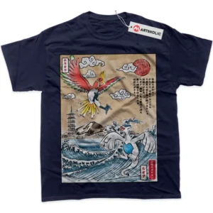 Lugia vs Ho-oh T-Shirt, Pokemon True Fan Shirt SHIN1712092026 - Navy