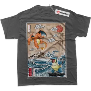 Charizard vs Blastoise T-Shirt, Pokemon True Fan Shirt SHIN1712092027 - Coffee