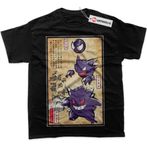 Gengar T-Shirt, Pokemon True Fan Shirt SHIN1712092029 - Black