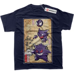 Gengar T-Shirt, Pokemon True Fan Shirt SHIN1712092029 - Navy