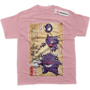 Gengar T-Shirt, Pokemon True Fan Shirt SHIN1712092029 - Pink
