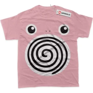 Poliwhirl T-Shirt, Pokemon True Fan Shirt SHIN1712092030 - Pink
