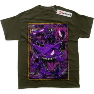 Gengar T-Shirt, Pokemon True Fan Shirt SHIN1712092031 - Army Green