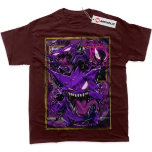 Gengar T-Shirt, Pokemon True Fan Shirt SHIN1712092031 - Wine Red