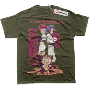 Team Rocket T-Shirt, Pokemon True Fan Shirt SHIN1712092032 - Army Green