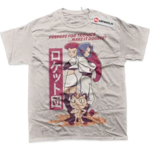 Team Rocket T-Shirt, Pokemon True Fan Shirt SHIN1712092032 - Light Grey