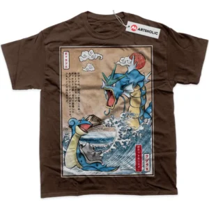 Lapras vs Gyarados T-Shirt, Pokemon True Fan Shirt SHIN1712092033 - Carbon