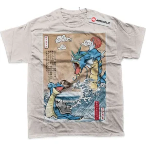 Lapras vs Gyarados T-Shirt, Pokemon True Fan Shirt SHIN1712092033 - Sand