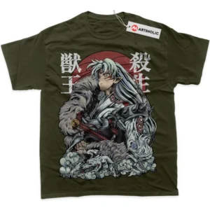 Sesshomaru T-Shirt, Inuyasha True Fan Shirt SHIN1712092036 - Army Green