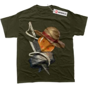 One Piece T-Shirt, Anime True Fan Shirt SHIN1712092037 - Army Green