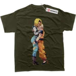 Android 18 T-Shirt, Dragon Ball Z True Fan Shirt SHIN1712092038 - Army Green