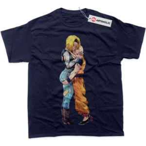 Android 18 T-Shirt, Dragon Ball Z True Fan Shirt SHIN1712092038 - Navy