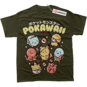 Pokemon T-Shirt, Anime True Fan Shirt SHIN1712092039 - Army Green