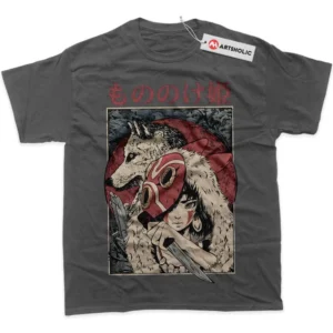 Princess Mononoke T-Shirt, Studio Ghibli True Fan Shirt SHIN1712092040 - Coffee