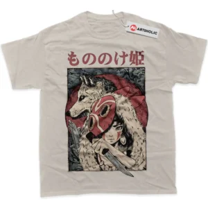 Princess Mononoke T-Shirt, Studio Ghibli True Fan Shirt SHIN1712092040 - Light Grey