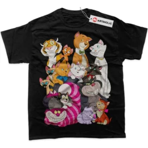 Disney Cat T-Shirt, Animated True Fan Shirt SHIN1712092044 - Black