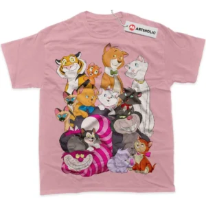 Disney Cat T-Shirt, Animated True Fan Shirt SHIN1712092044 - Pink