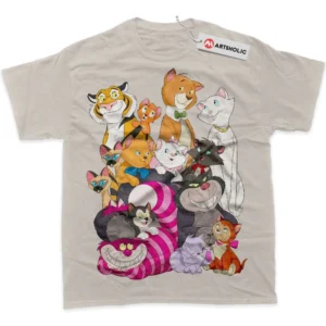 Disney Cat T-Shirt, Animated True Fan Shirt SHIN1712092044 - Sand