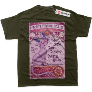 Espeon T-Shirt, Pokemon True Fan Shirt SHIN1712092046 - Army Green