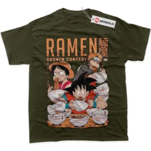 Son Goku T-Shirt, Luffy True Fan Shirt SHIN1712092047 - Army Green
