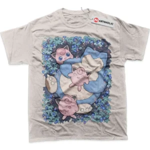 Snorlax vs Jigglypuff T-Shirt, Pokemon True Fan Shirt SHIN1712092048 - Light Grey