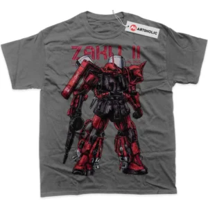 MS-06S Zaku II T-Shirt, The Gundam True Fan Shirt SHIN1712092049 - Coffee