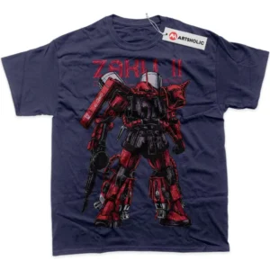 MS-06S Zaku II T-Shirt, The Gundam True Fan Shirt SHIN1712092049 - Navy