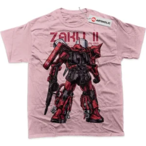 MS-06S Zaku II T-Shirt, The Gundam True Fan Shirt SHIN1712092049 - Pink