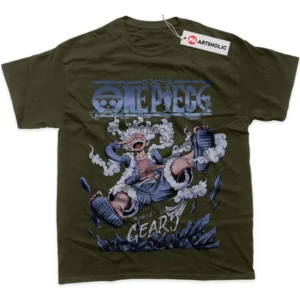 Monkey D Luffy Gear 5 T-Shirt, One Piece True Fan Shirt SHIN1712092054 - Army Green
