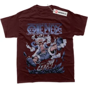 Monkey D Luffy Gear 5 T-Shirt, One Piece True Fan Shirt SHIN1712092054 - Wine Red