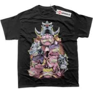 Slowpoke T-Shirt, Pokemon True Fan Shirt SHIN1712092056 - Black
