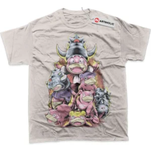 Slowpoke T-Shirt, Pokemon True Fan Shirt SHIN1712092056 - Light Grey