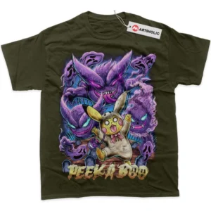 Pikachu T-Shirt, Pokemon True Fan Shirt SHIN1712092057 - Army Green