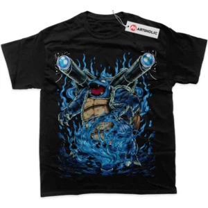 Blastoise T-Shirt, Pokemon True Fan Shirt SHIN1712092061 - Black