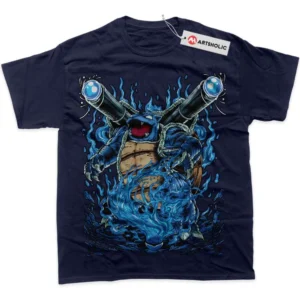 Blastoise T-Shirt, Pokemon True Fan Shirt SHIN1712092061 - Navy