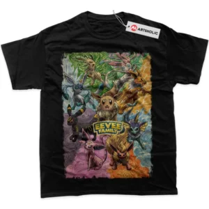 Eevee T-Shirt, Pokemon True Fan Shirt SHIN1712092064 - Black