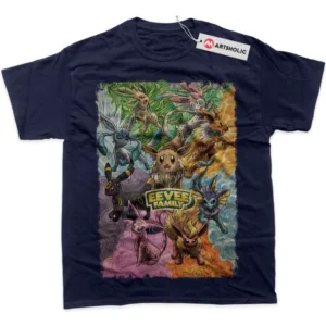 Eevee T-Shirt, Pokemon True Fan Shirt SHIN1712092064 - Navy