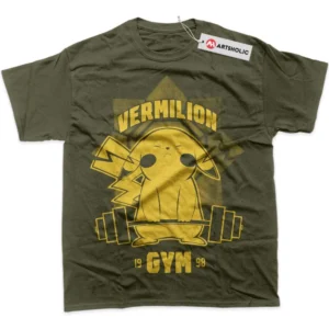 Pikachu T-Shirt, Pokemon True Fan Shirt SHIN1712092065 - Army Green