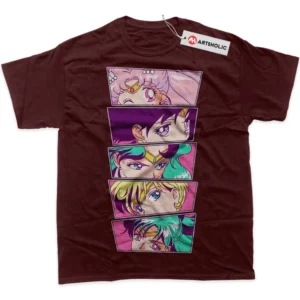 Sailor Moon T-Shirt, Anime True Fan Shirt SHIN1712092067 - Wine Red