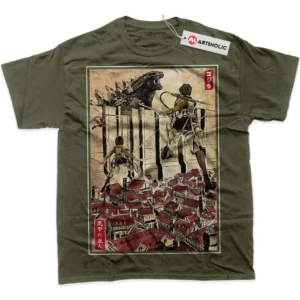 Attack on Titan T-Shirt, AOT True Fan Shirt SHIN1712092069 - Army Green