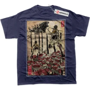 Attack on Titan T-Shirt, AOT True Fan Shirt SHIN1712092069 - Navy