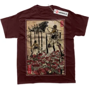 Attack on Titan T-Shirt, AOT True Fan Shirt SHIN1712092069 - Wine Red