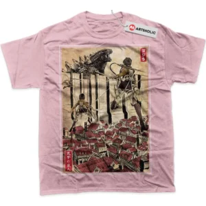 Attack on Titan T-Shirt, AOT True Fan Shirt SHIN1712092069 - Pink