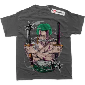 Roronoa Zoro T-Shirt, One Piece True Fan Shirt SHIN1712092071 - Coffee
