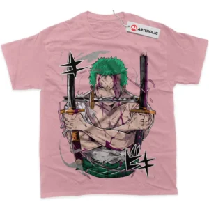 Roronoa Zoro T-Shirt, One Piece True Fan Shirt SHIN1712092071 - Pink